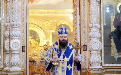 Архиерейская Литургия в день престольного праздника свв. Симеона и Анны