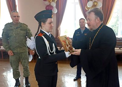 Клирик нашего храма посетил кадетские классы