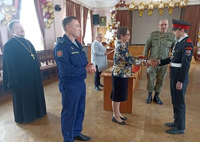 Клирик нашего храма посетил кадетские классы