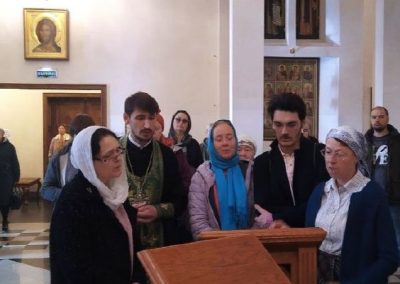 Духовенство и прихожане нашего храма помолились у ковчега с мощами прп. Сергия