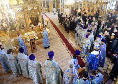 Епископ Парамон совершил Божественную литургию в день престольного праздника храма