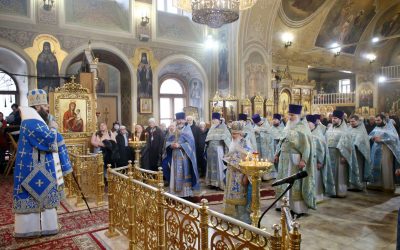 Епископ Парамон совершил Божественную литургию в день престольного праздника храма