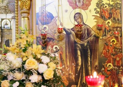 Богослужение в день престольного праздника в честь иконы Божией Матери “Всех скорбящих Радость”