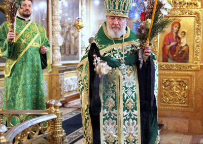 Праздник Входа Господня в Иерусалим. Поздравляем с наградами сотрудников храма.