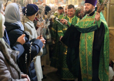 Праздник Входа Господня в Иерусалим. Поздравляем с наградами сотрудников храма.