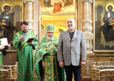 Праздник Входа Господня в Иерусалим. Поздравляем с наградами сотрудников храма.