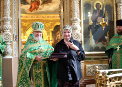 Праздник Входа Господня в Иерусалим. Поздравляем с наградами сотрудников храма.